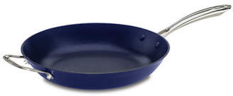 Cuisinart Cast Iron Lite 12 inch Skillet with Helper Handle in Blue