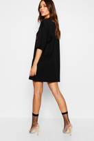 Thumbnail for your product : boohoo Tiger Symbol Oversized T-Shirt Dress