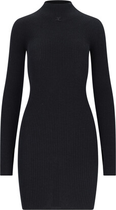 ワンピース COURREGES BLACK POLYESTER MINI DRESS Dresses Women - courrèges