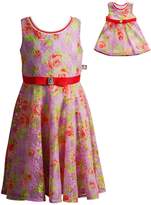 Thumbnail for your product : Dollie & Me Girls 4-14 Floral Overlay Dress Set