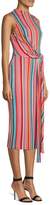 Thumbnail for your product : Alice + Olivia Delora Sleeveless Tie Waist Stripe Dress