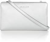 Thumbnail for your product : Michael Kors Jetset travel silver crossbody clutch bag