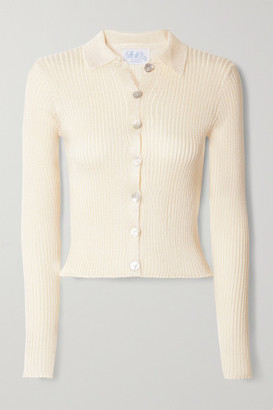 Calle Del Mar Net Sustain Ribbed-knit Cardigan