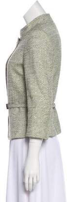 Max Mara Tweed Button-Up Jacket