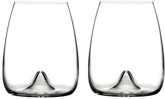 Waterford Elegance Set of 2 Fine Crystal Stemless Wine Glasses