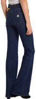 Thumbnail for your product : Sonia Rykiel Embroidered High-Rise Flared Jeans