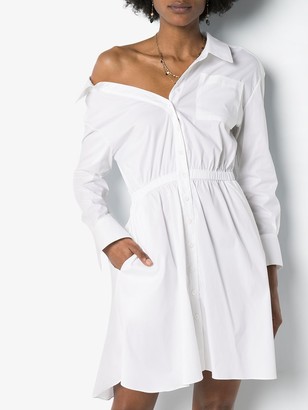 By Any Other Name Off-The-Shoulder Shirt Dress