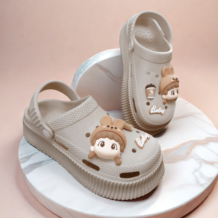 RVHSWDS Fashion Women & apos;s Thick Soled Hole Slippers Sandals Trend Beach Shoe Summer Eva Comfort Fashionablesoft Soles Outdoor Thick Soled