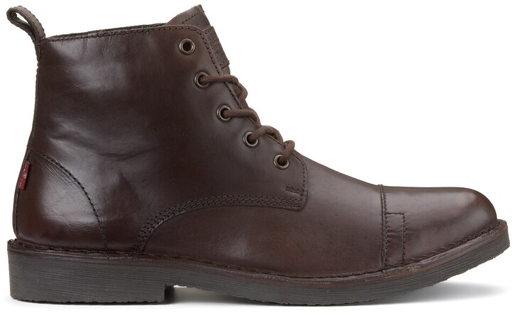Levi's Track Leather Ankle Boots - ShopStyle