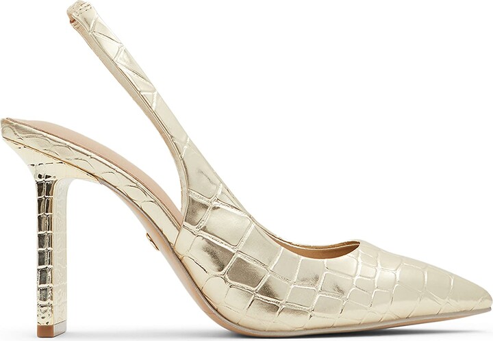 aldo gold pumps
