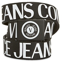 Versace Jeans Couture Nastro Cotton Slide Buckle Belt