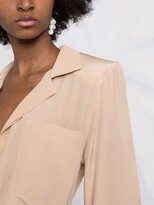Thumbnail for your product : FEDERICA TOSI Braided-Detail Silk Shirt-Dress