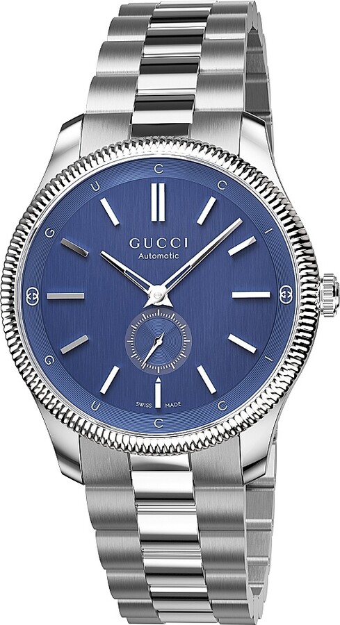 Men's G-Timeless Stainless Steel Bracelet/40MM - Blue