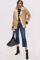 Thumbnail for your product : Topshop Faux shearling biker jacket