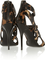 Thumbnail for your product : Giuseppe Zanotti Leopard-print calf hair sandals