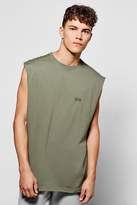 Thumbnail for your product : boohoo Oversized Sleeveless Man T-Shirt