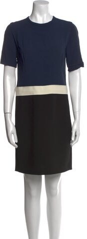 Cédric Charlier Crew Neck Mini Dress