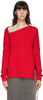 Thumbnail for your product : Christopher Kane Red Wool & Cashmere Sweater