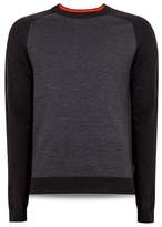 Thumbnail for your product : Ted Baker Topup Long-Sleeve Striped Crewneck Sweater