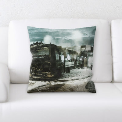 Hokku Designs Mkhitar Old and Abandoned Throw Pillow