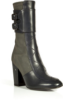 Thumbnail for your product : Laurence Dacade Calf Leather/Stretch Crepe Galice Boots Gr. 40