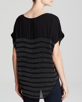 Thumbnail for your product : Joie Top - Agacia Crepe Georgette Beaded