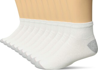Hanes Men's 10 Pack Ultimate Ankle Socks