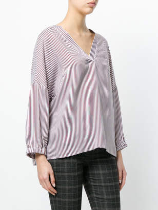 Peserico striped V-neck blouse