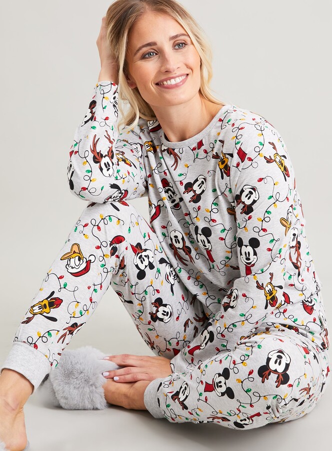 Disney Grey Christmas Mickey Friends Pyjamas ShopStyle