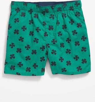 Old Navy Cotton Poplin Printed Boxer Shorts for Boys