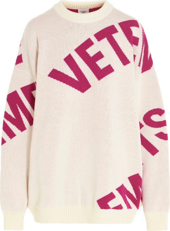 Vetements 'Giant Logo' sweater - ShopStyle