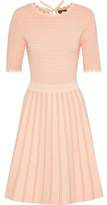 Thumbnail for your product : Lela Rose Flared Stretch-knit Dress