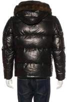 Thumbnail for your product : Givenchy Lambskin Fur-Trimmed Down Jacket