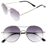 Thumbnail for your product : Elie Tahari 54mm Round Metal Aviator Sunglasses