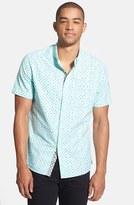 Thumbnail for your product : 7 Diamonds 'Rider' Short Sleeve Print Oxford Shirt