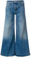 Thumbnail for your product : Mother The Stunner Roller high waist cropped flare jeans