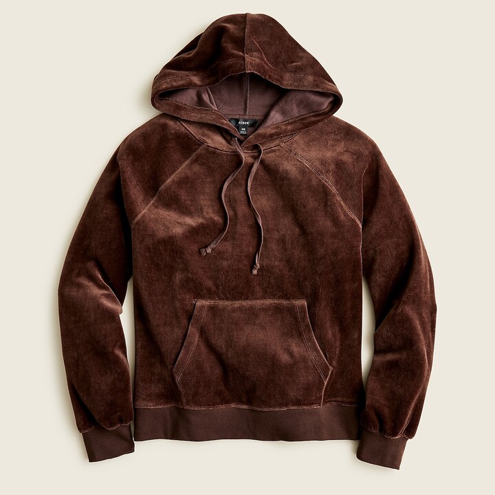 J.Crew Relaxed velour hoodie ShopStyle