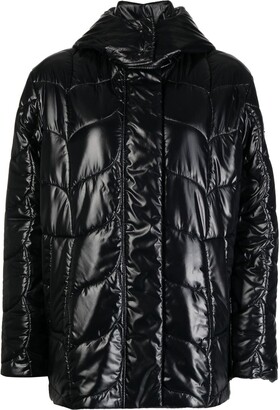 Mulberry Quilted Hooded Puffer Jacket