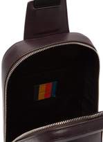 Thumbnail for your product : Paul Smith Textured-leather Cross-body Bag - Mens - Burgundy