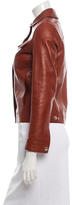 Thumbnail for your product : Prada Leather Zip-Up Jacket