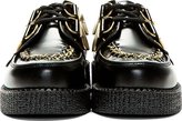 Thumbnail for your product : Underground Black Gold Chain Wulfrun Creeper Shoes