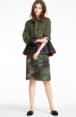 Women's Harvey Faircloth Camouflage Print Asymmetrical Skirt