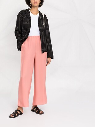 Theory High-Waisted Wide-Leg Trousers