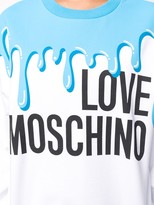 Thumbnail for your product : Love Moschino Paint Print Logo Print Jumper