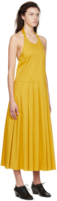 S Max Mara Yellow Perseo Midi Dress