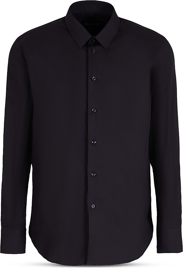 Emporio Armani Essential Slim Fit Long Sleeve Stretch Shirt