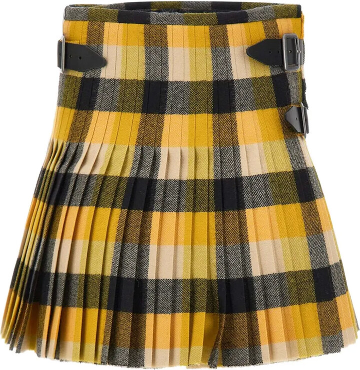 Vivienne Westwood Pleated Buckle Mini Skirt