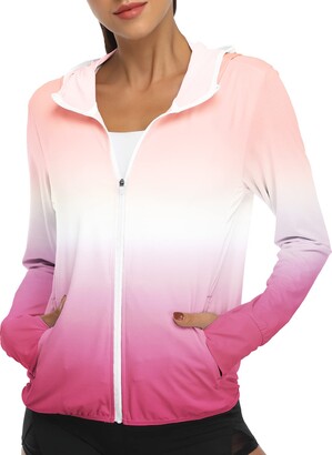 UV protection zip hoodie ピンク fleece-oversized-zip-hoodie-
