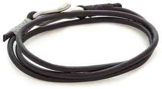 Caputo & Co. Leather Triple Wrap Bracelet