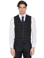 Thumbnail for your product : Boglioli Tartan Wool Blend Vest
